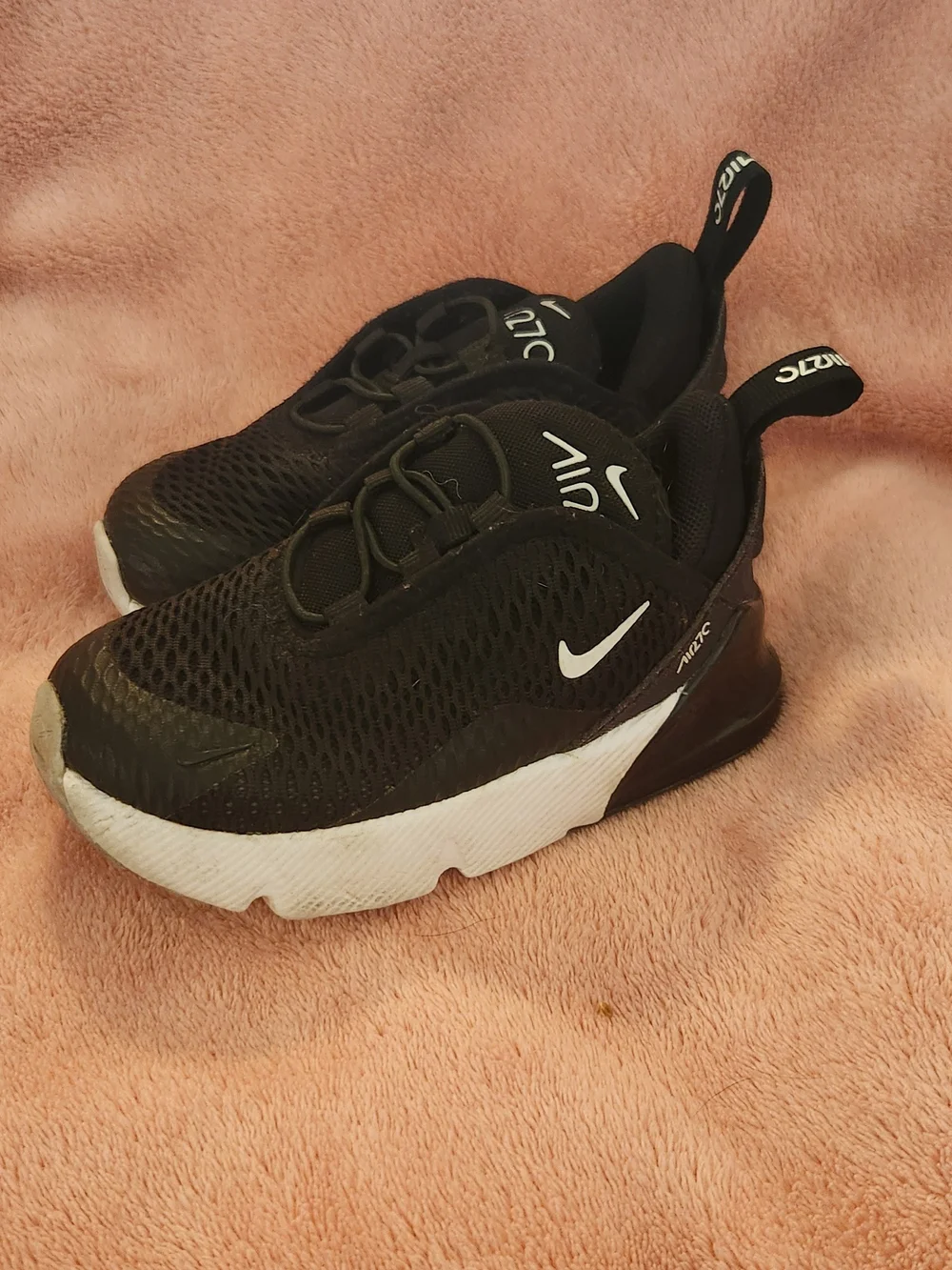 Nike Toddler Black/White Air Max 270 Mesh Sneakers